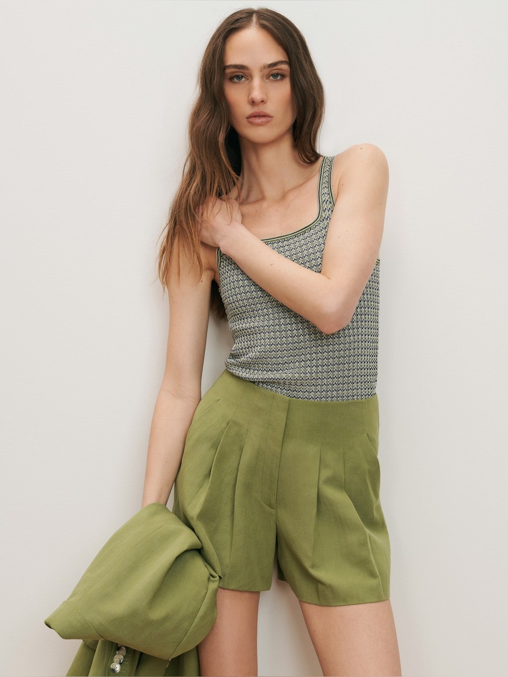 Veronica Beard Gables Pleated Shorts size 2